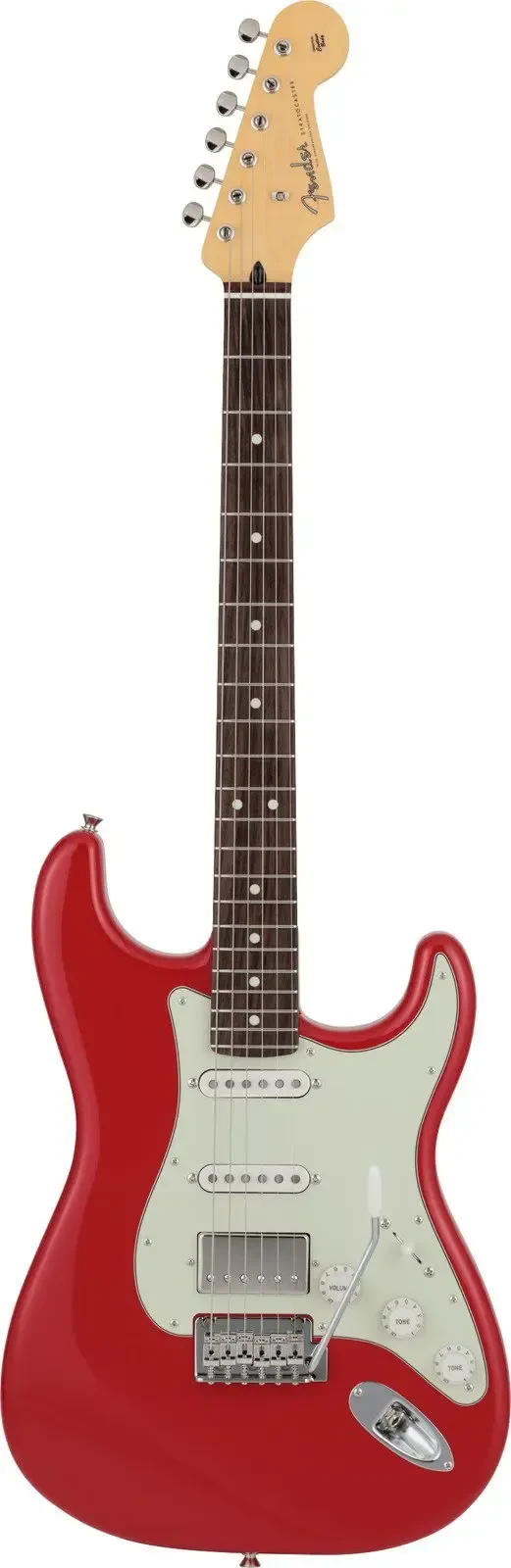 Электрогитара Fender 2024 Collection Made in Japan Hybrid II Stratocaster Modena Red с чехлом