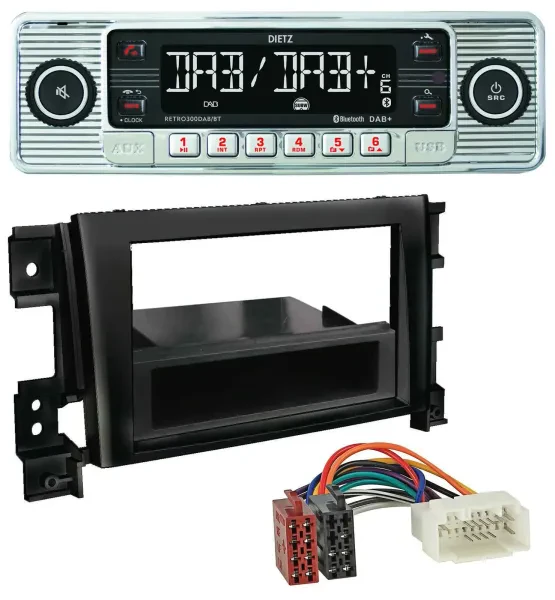 Dietz Bluetooth MP3 DAB USB Autoradio für Suzuki Gran Vitara (ab 2005)