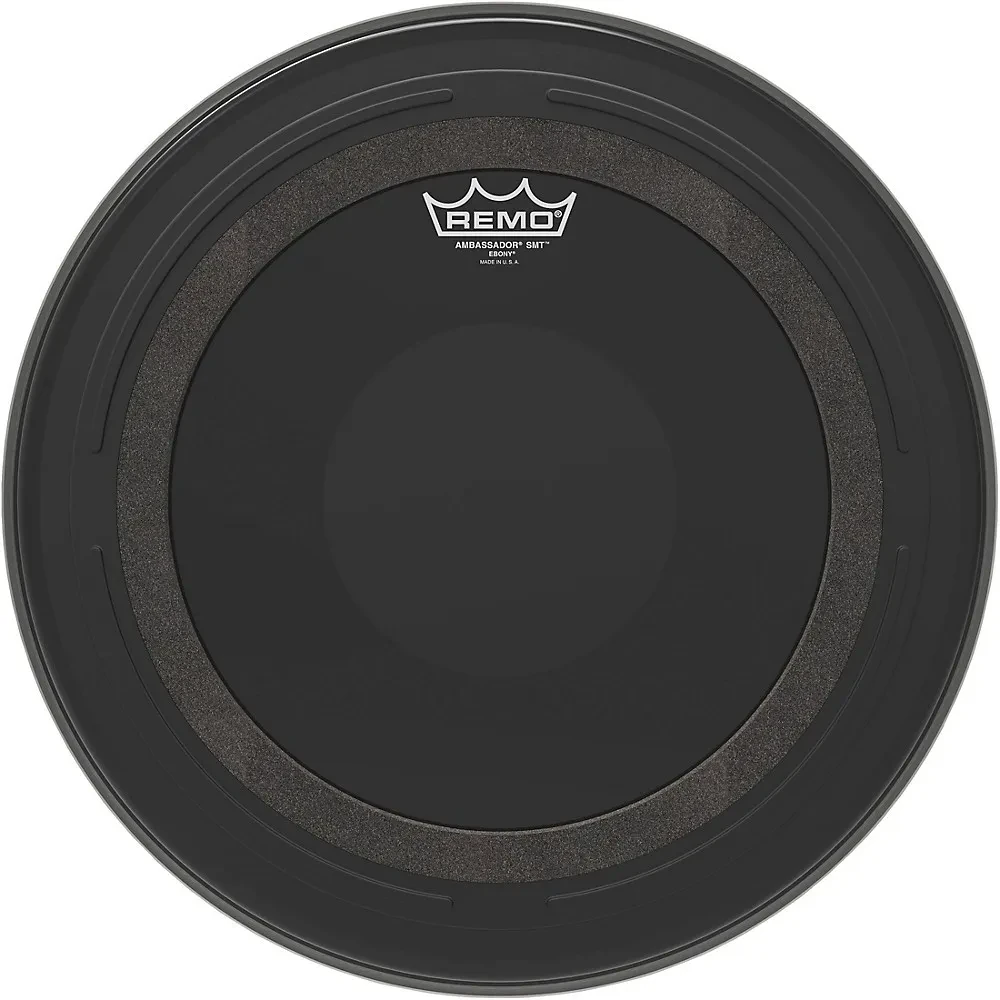 Remo Ambassador SMT Ebony Tom Drumhead  16 in.