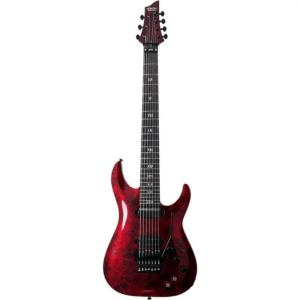 Электрогитара Schecter C-7 Floyd Rose Sustainiac Apocalypse Red Reign