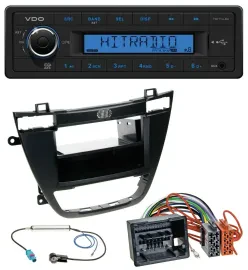 Автомагнитола для Opel Insignia (2008–2013) VDO 1-DIN USB/AUX MP3, черная
