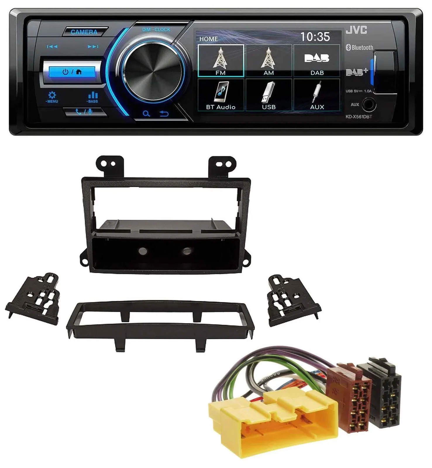 Автомагнитола для Mazda MPV (2000–2006) JVC Bluetooth, USB, DAB, MP3