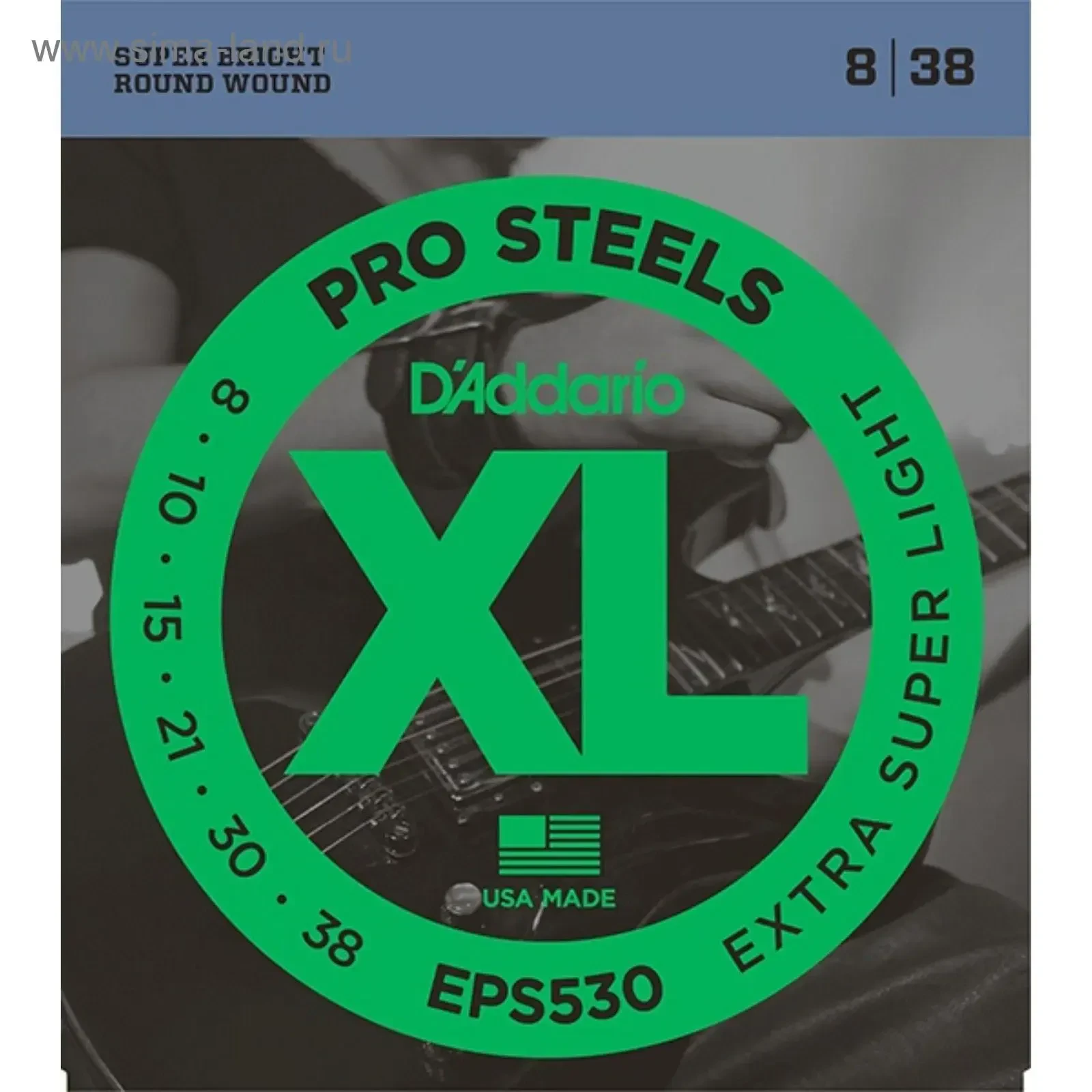 Струны для электрогитары D'Addario EPS530 XL PRO STEEL 08-38