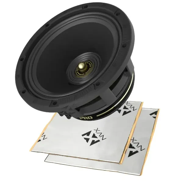Cerwin Vega CVMPCL10 10" Coaxial Car Speakers + Sound Damping Kit