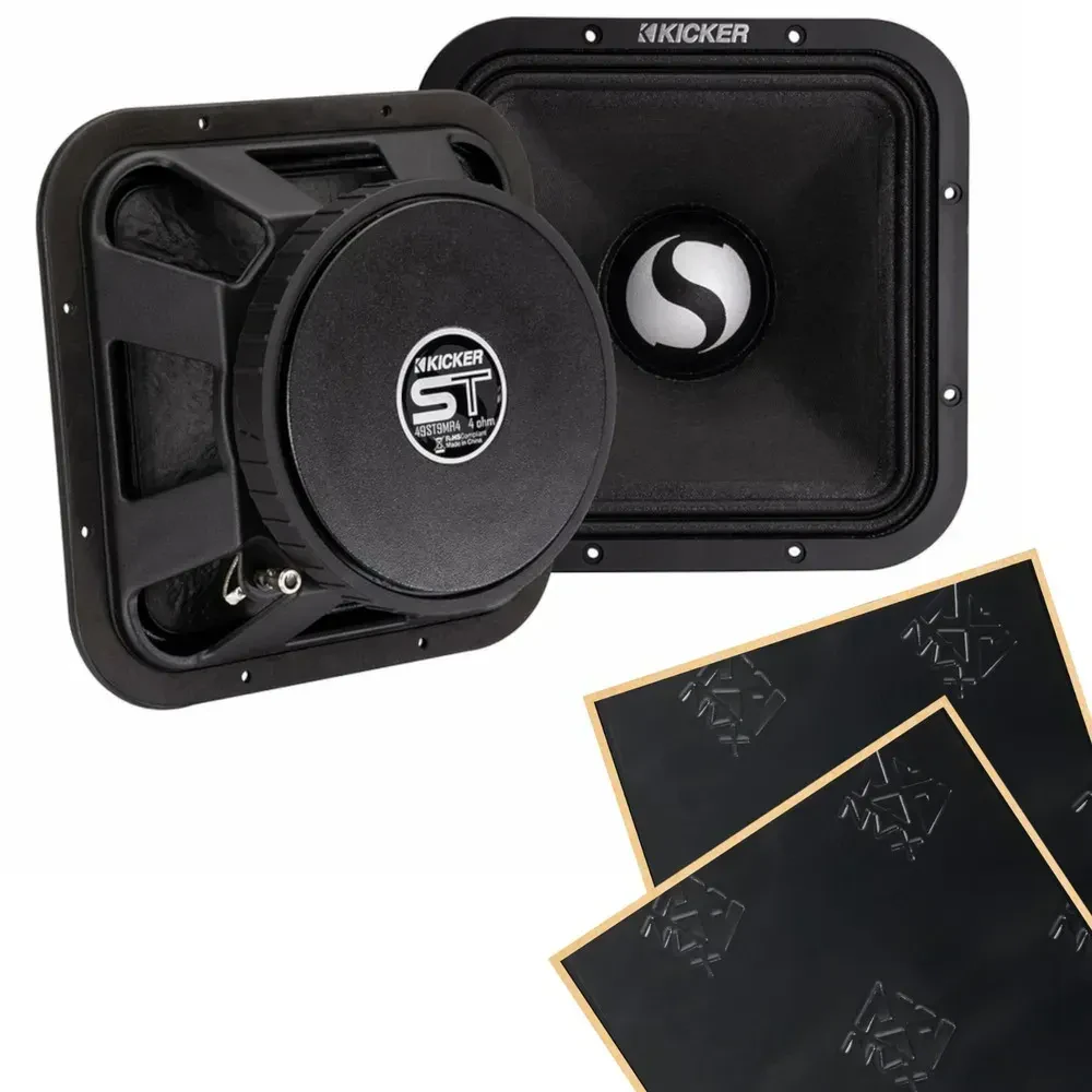 Динамик для авто Kicker 49ST9MR8 9" (набор) с шумоизоляцией