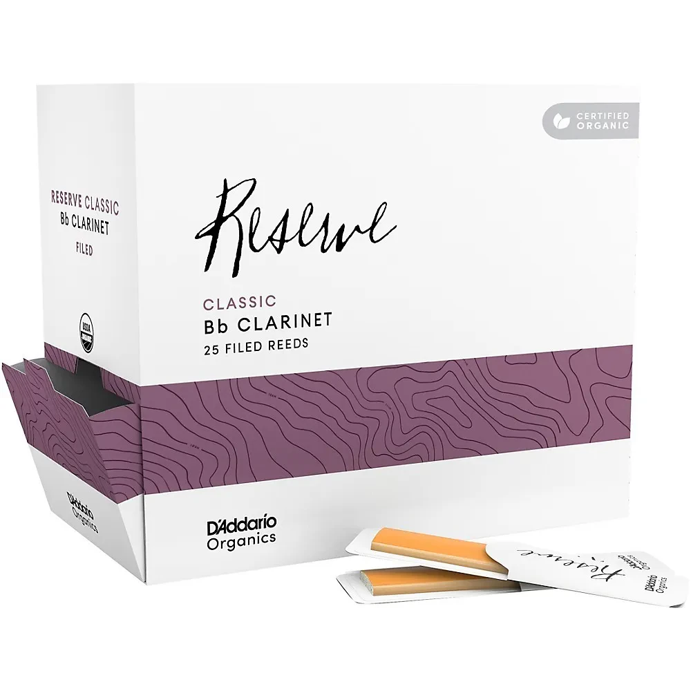 Трости для кларнета Bb D'Addario Woodwinds Organic Reserve Classic 3.5 (набор, 25 шт.)