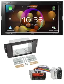 JVC DAB MP3 2DIN Bluetooth USB Autoradio für LandRover Free Lander 2007-2010