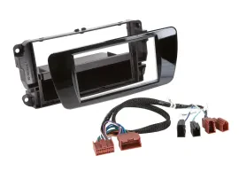 Radioblende DIN Autoradio für Seat Ibiza 2012-2016 klavierlack inkl. Schalter-Ka