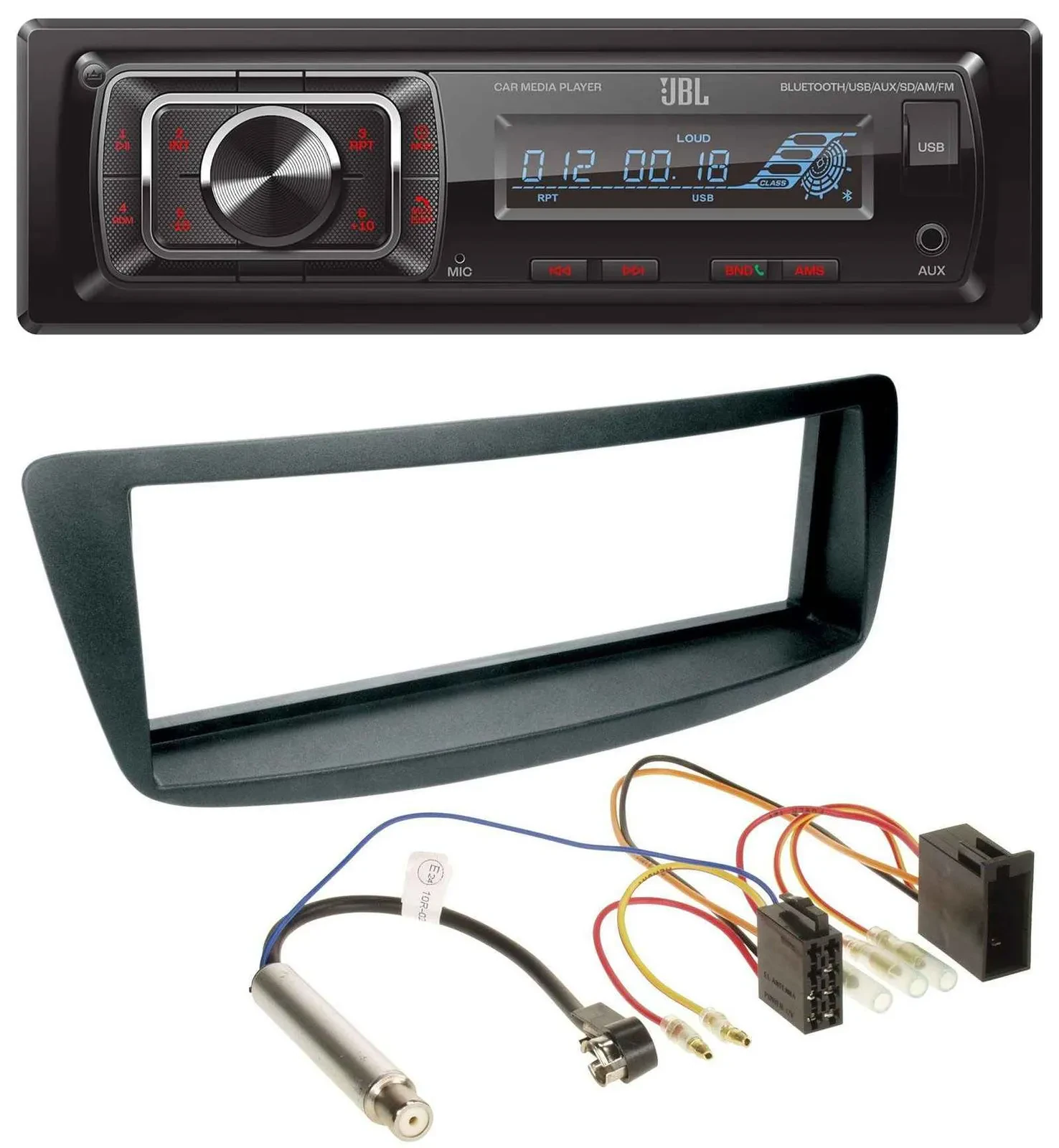 JBL SD AUX MP3 USB Bluetooth Autoradio für Peugeot 107 Citroen C1 Phantomeinspei