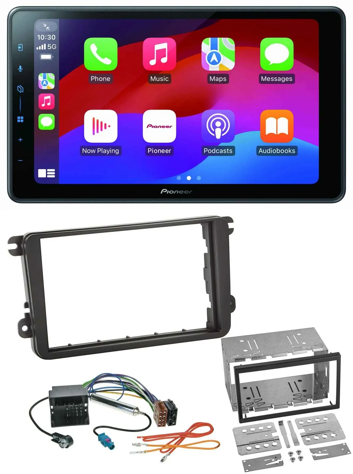 Автомагнитола Pioneer 2-DIN, Bluetooth, USB, MP3, DAB для VW Amarok (с 2010) и Beetle (с 2011)