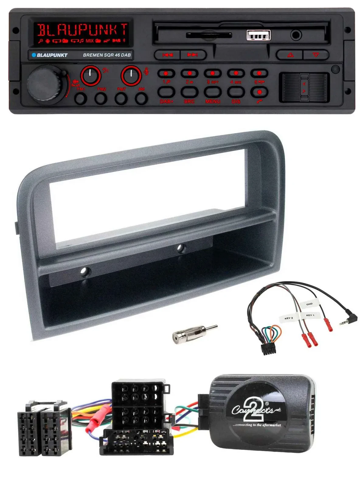 Blaupunkt SD Lenkrad USB Bluetooth DAB Autoradio für Fiat Croma 2005-2010