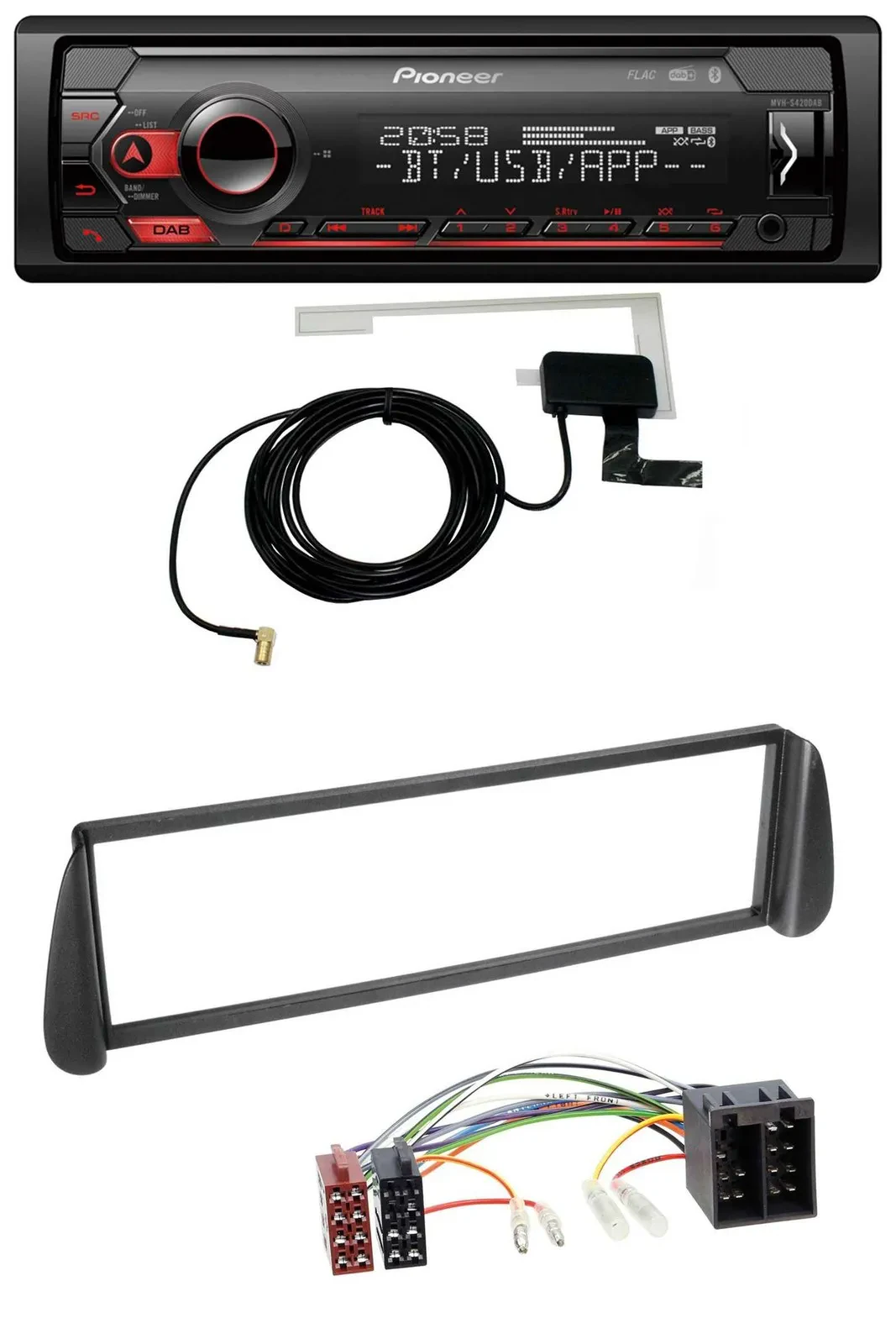 Pioneer DAB USB MP3 Bluetooth Autoradio für Citroen Xsara Picasso (ab 2000)