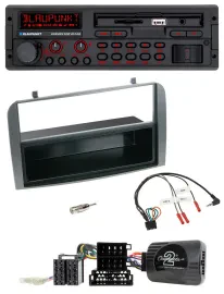 Blaupunkt SD Lenkrad USB Bluetooth DAB Autoradio für Alfa 147 GT 07-10 anthrazit