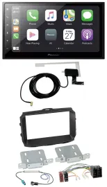Pioneer USB MP3 2DIN Bluetooth DAB Autoradio für Alfa Giulietta 2013-2021 ISO sc