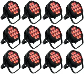 12) Rockville WET PAR PRO Indoor/Outdoor Par Wash Up Lights For Restaurant Stage