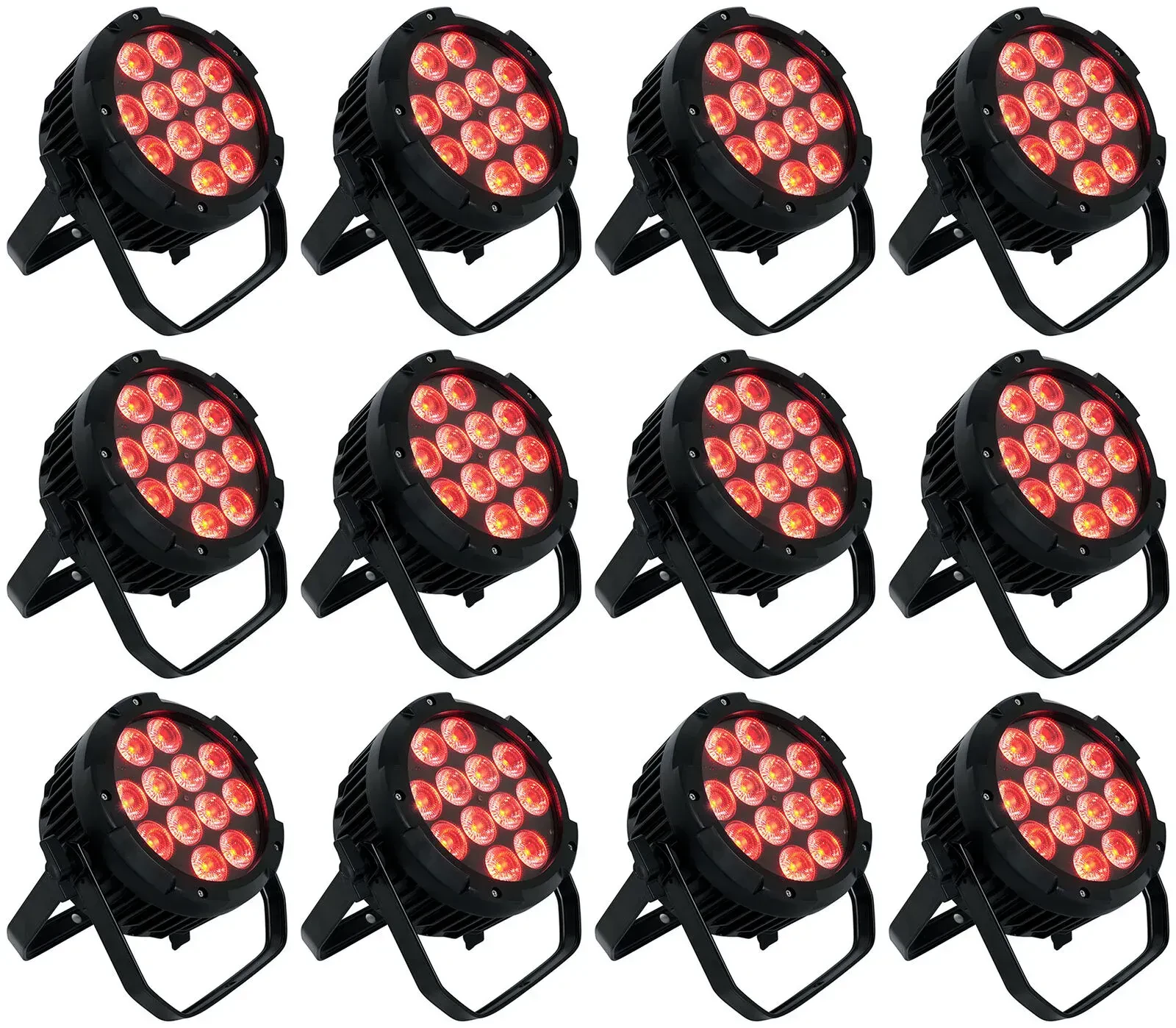Светодиодный прибор Rockville WET PAR PRO Black (12 штук)