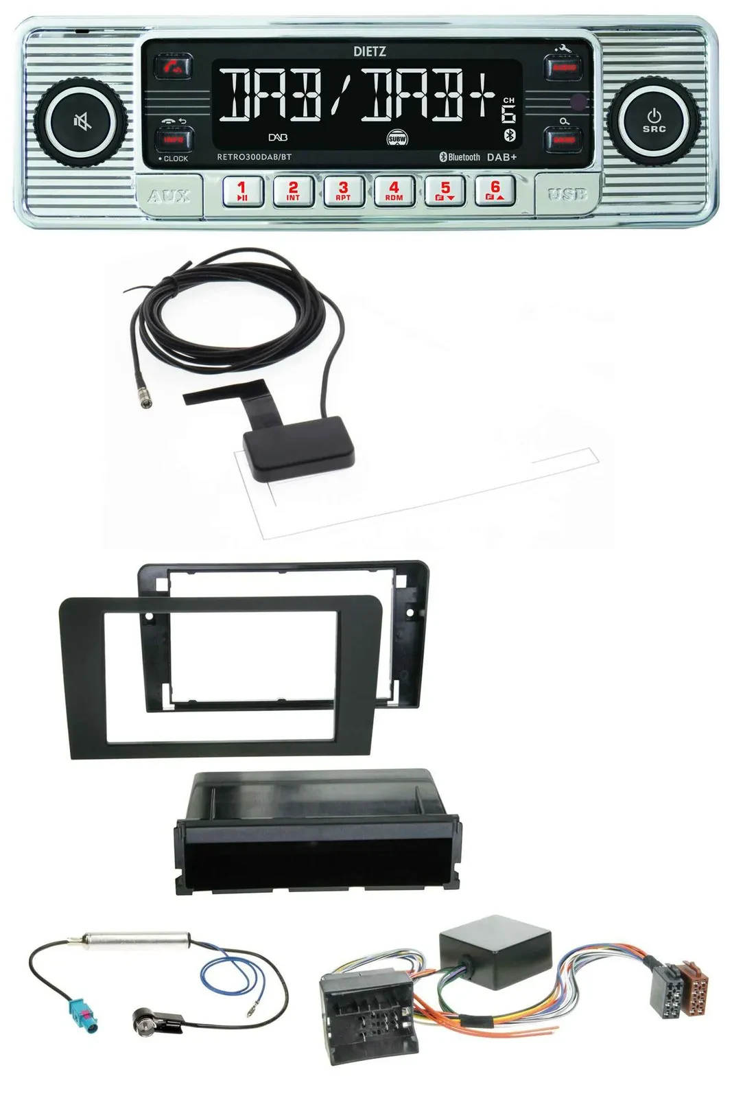 Dietz Bluetooth USB MP3 DAB Autoradio für Audi A3 8P 06-12 Symphony Infinity Akt