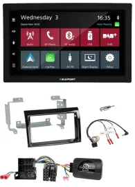 Blaupunkt 2DIN Lenkrad USB Bluetooth DAB Autoradio für Fiat Peugeot Citroen klav