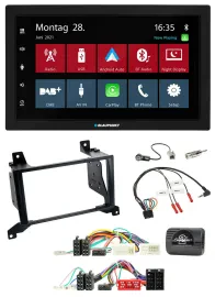 Blaupunkt Lenkrad Bluetooth DAB 2DIN USB Autoradio für Hyundai Santa Fe CM 2009-