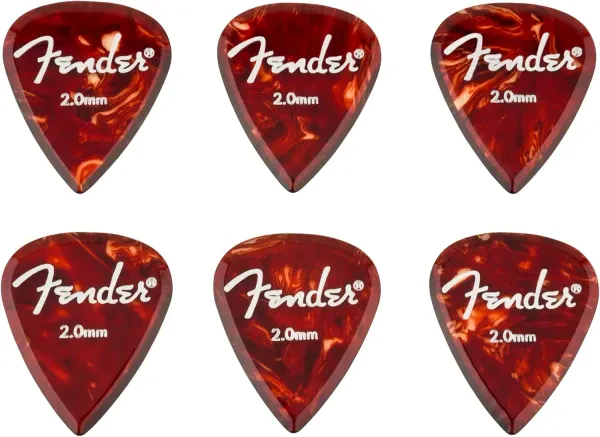 Медиаторы Fender 198-6351-003 Aero Acrylic Red 2.0 (6 штук)