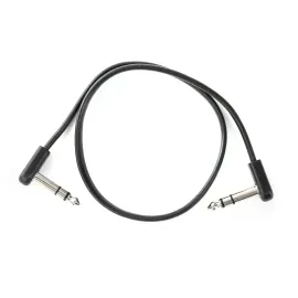 Patchkabel Stereo 45cm Schwarz PVC-Ummantelung Sauerstofffreies Kupfer