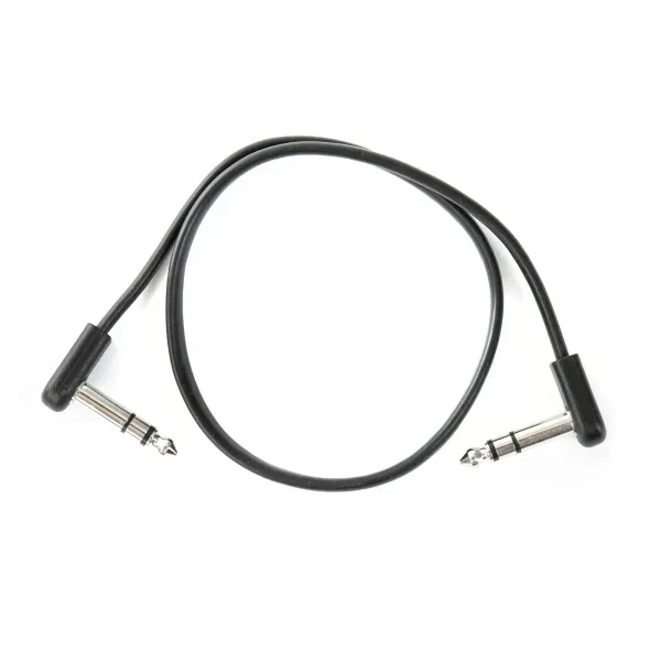 Patchkabel Stereo 45cm Schwarz PVC-Ummantelung Sauerstofffreies Kupfer
