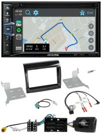 Alpine DAB TMC Bluetooth 2DIN USB Lenkrad Navigation für Citroen Fiat Peugeot 20