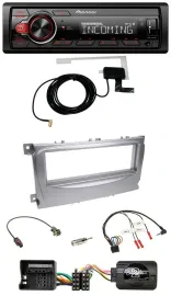 Pioneer MP3 Lenkrad CD DAB USB Autoradio für Ford Galaxy C-Max ab 2007 Focus sil