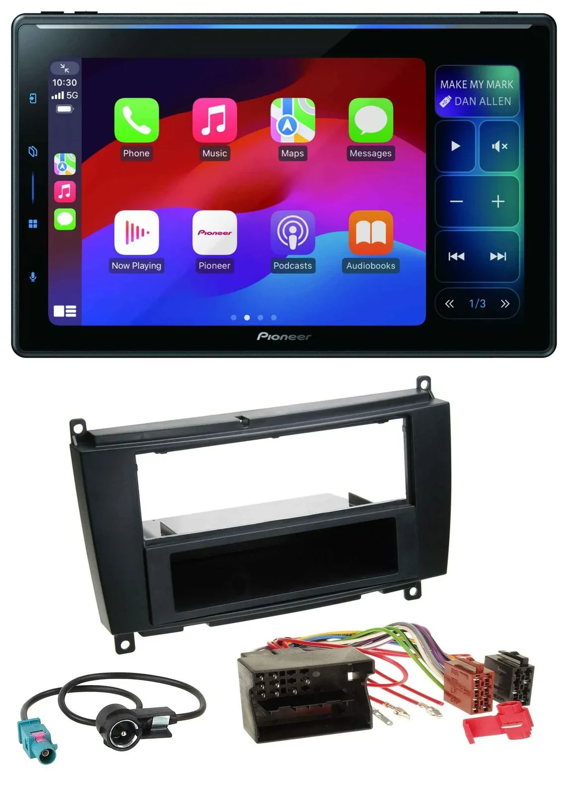 Pioneer Bluetooth DAB MP3 USB Autoradio für Mercedes CLK W209 ab 06 Coupe 04-09