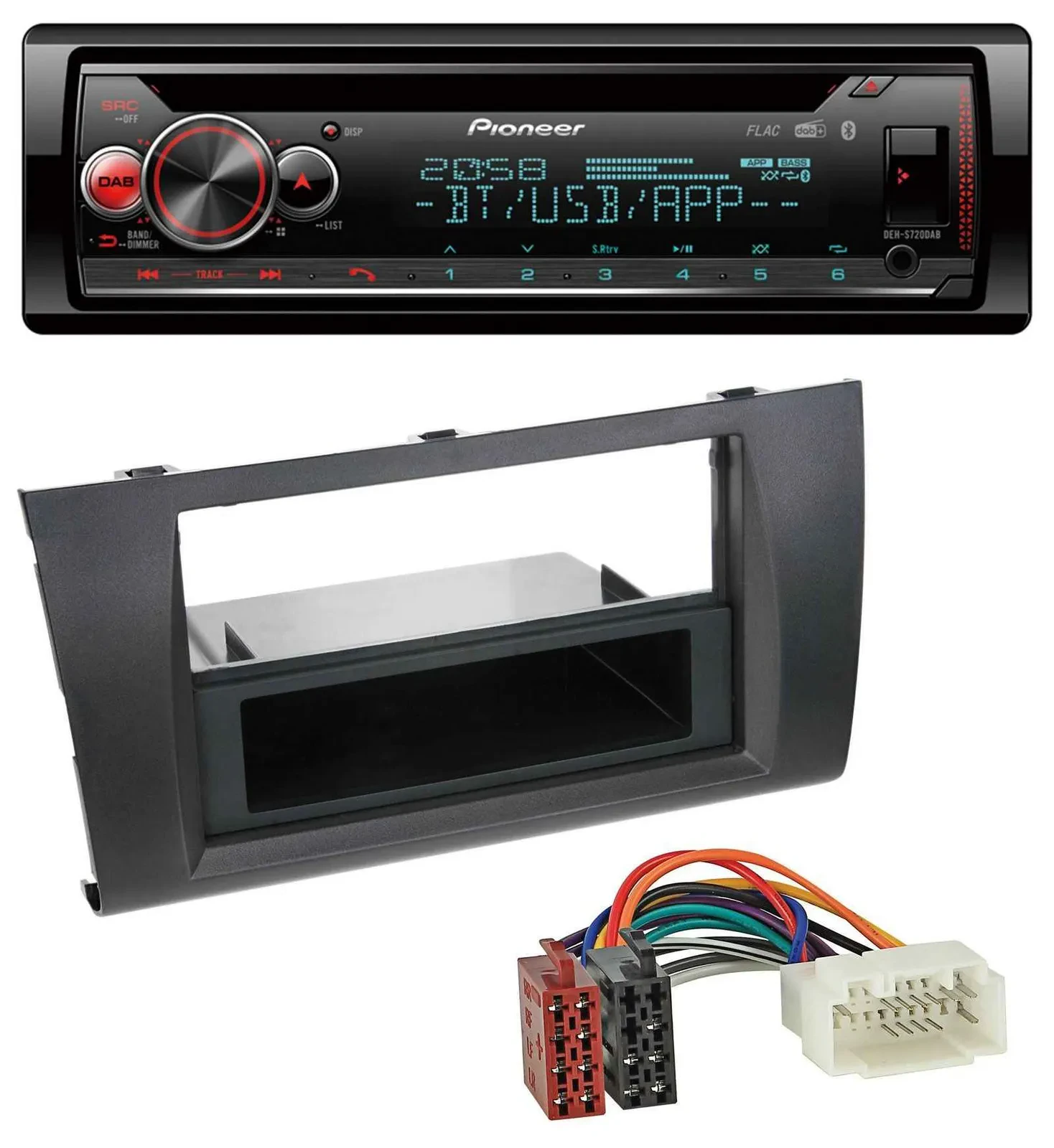 Pioneer MP3 DAB CD Bluetooth USB Autoradio für Suzuki Swift (2006-2010)