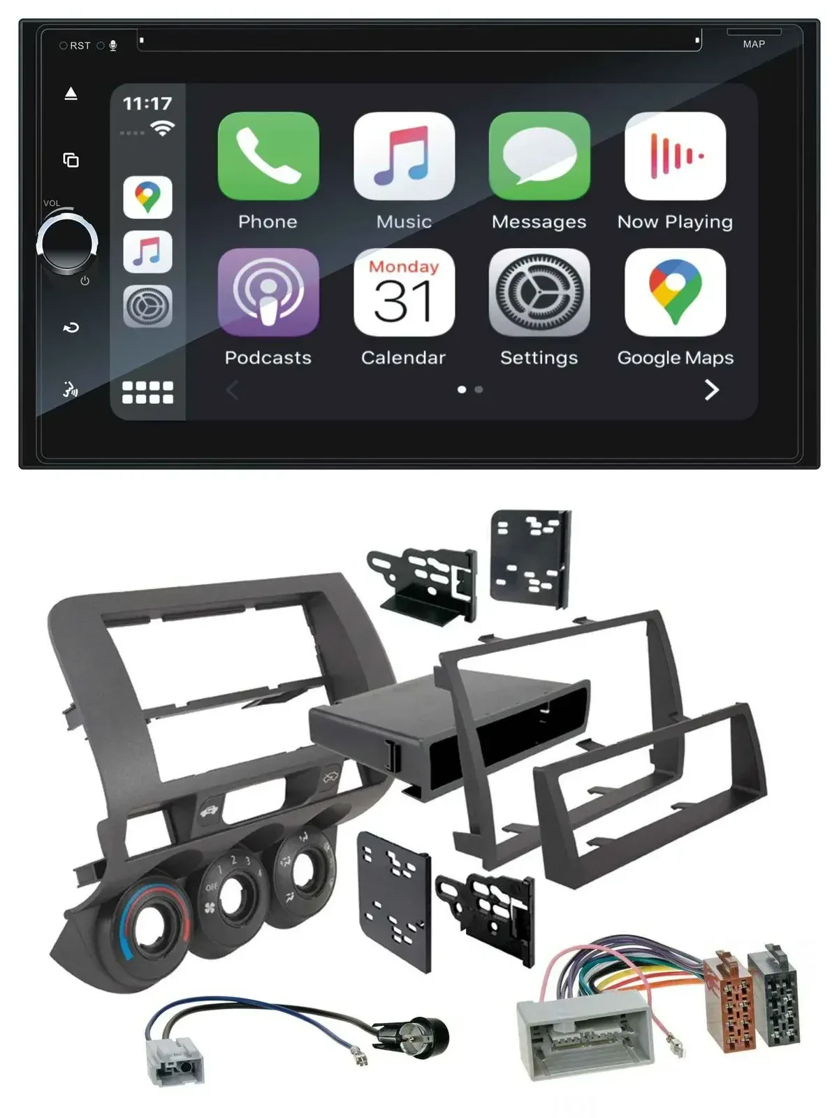 Blaupunkt 2DIN Bluetooth DAB USB DVD MP3 Autoradio für Honda Fit 06-07 nur US-Im