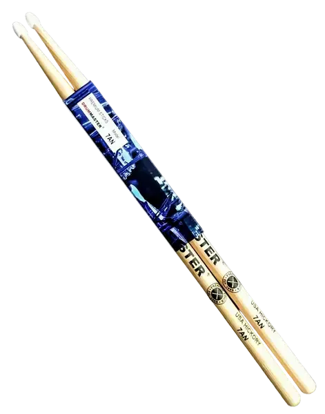 Барабанные палочки DRUMMASTER American Hickory 7AN с пластиковым наконечником