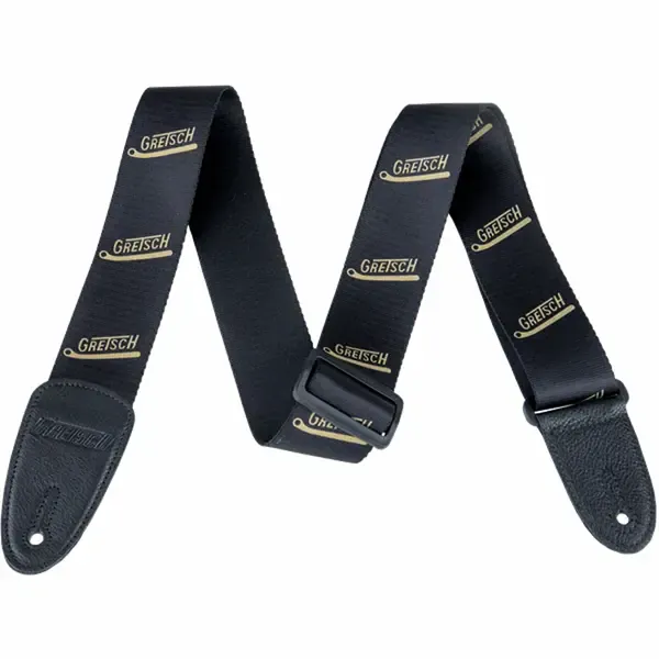 Ремень для гитары Gretsch Vibrato Arm Pattern Strap Black/Gold