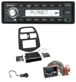 Continental USB MP3 AUX 1DIN Autoradio für Chevrolet Spark (ab 2013)