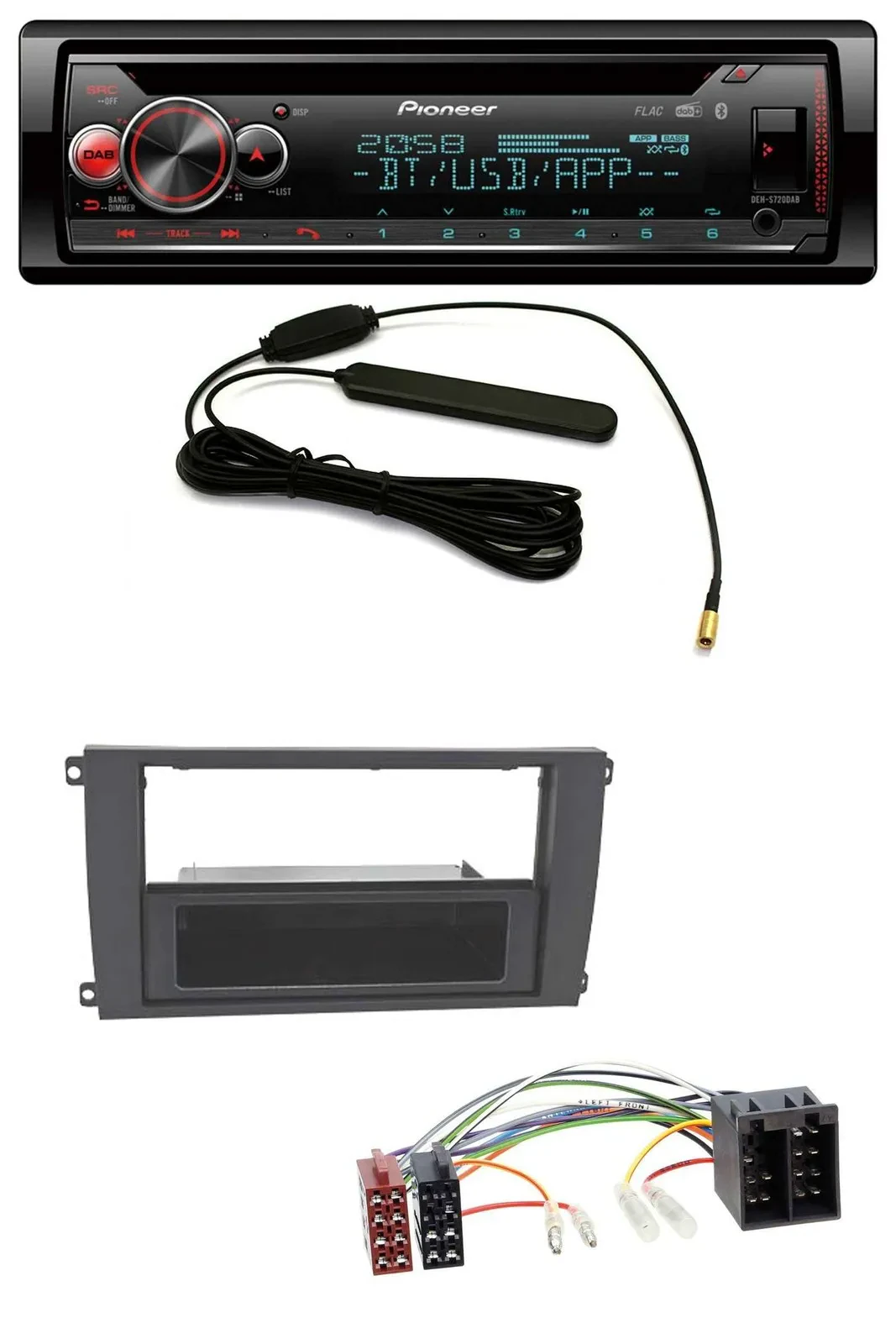 Автомагнитола для Porsche Cayenne (2002–2007) Pioneer USB DAB Bluetooth CD MP3