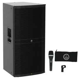 Mackie DRM315 2300 Watt 15" 3-way Professional Powered DJ PA Speaker+AKG D5S Mic