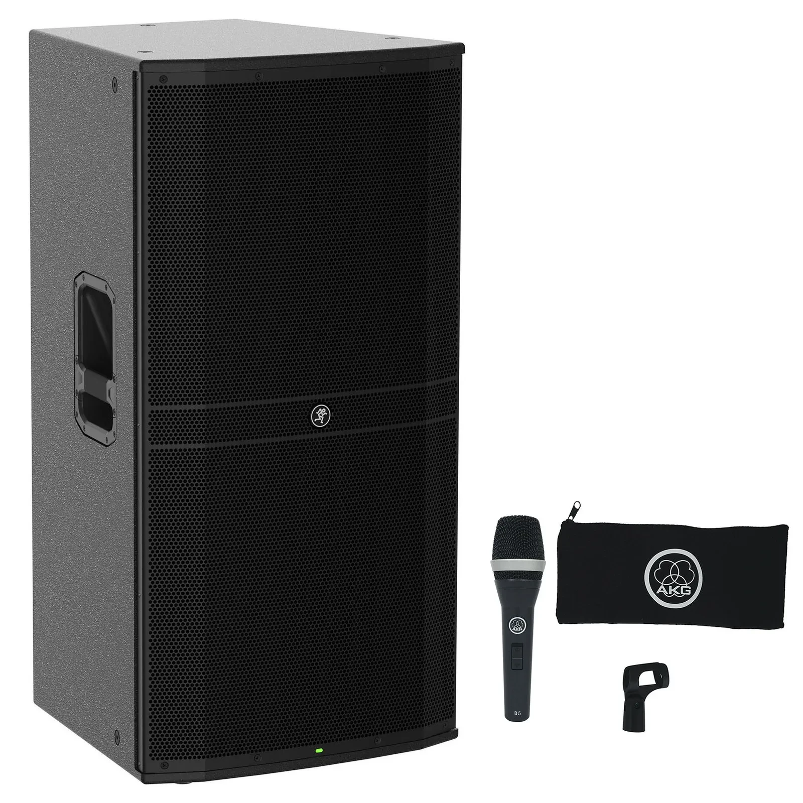 Mackie DRM315 2300 Watt 15" 3-way Professional Powered DJ PA Speaker+AKG D5S Mic