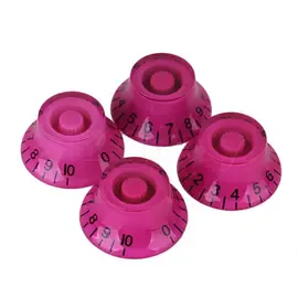 Комплект ручек потенциометров Guitar Parts Rose Transparent Top Hat