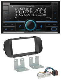 Kenwood CD 2DIN DAB USB MP3 Bluetooth Autoradio für Kia Soul ab 14 PS schwarz