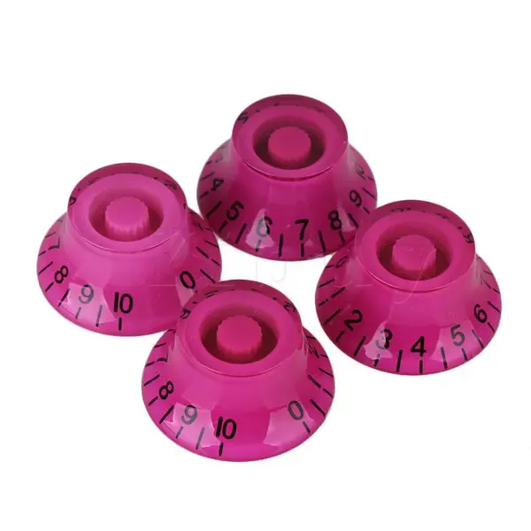 Комплект ручек потенциометров Guitar Parts Rose Transparent Top Hat