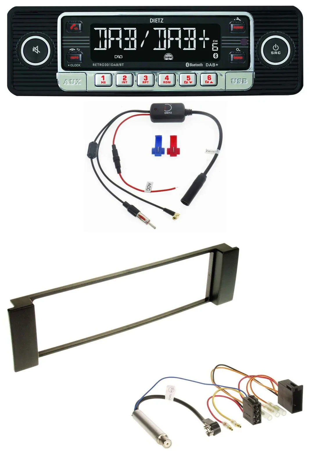 Dietz MP3 DAB Bluetooth USB Autoradio für Audi A3 8L 00-03 A6 C5 01-05