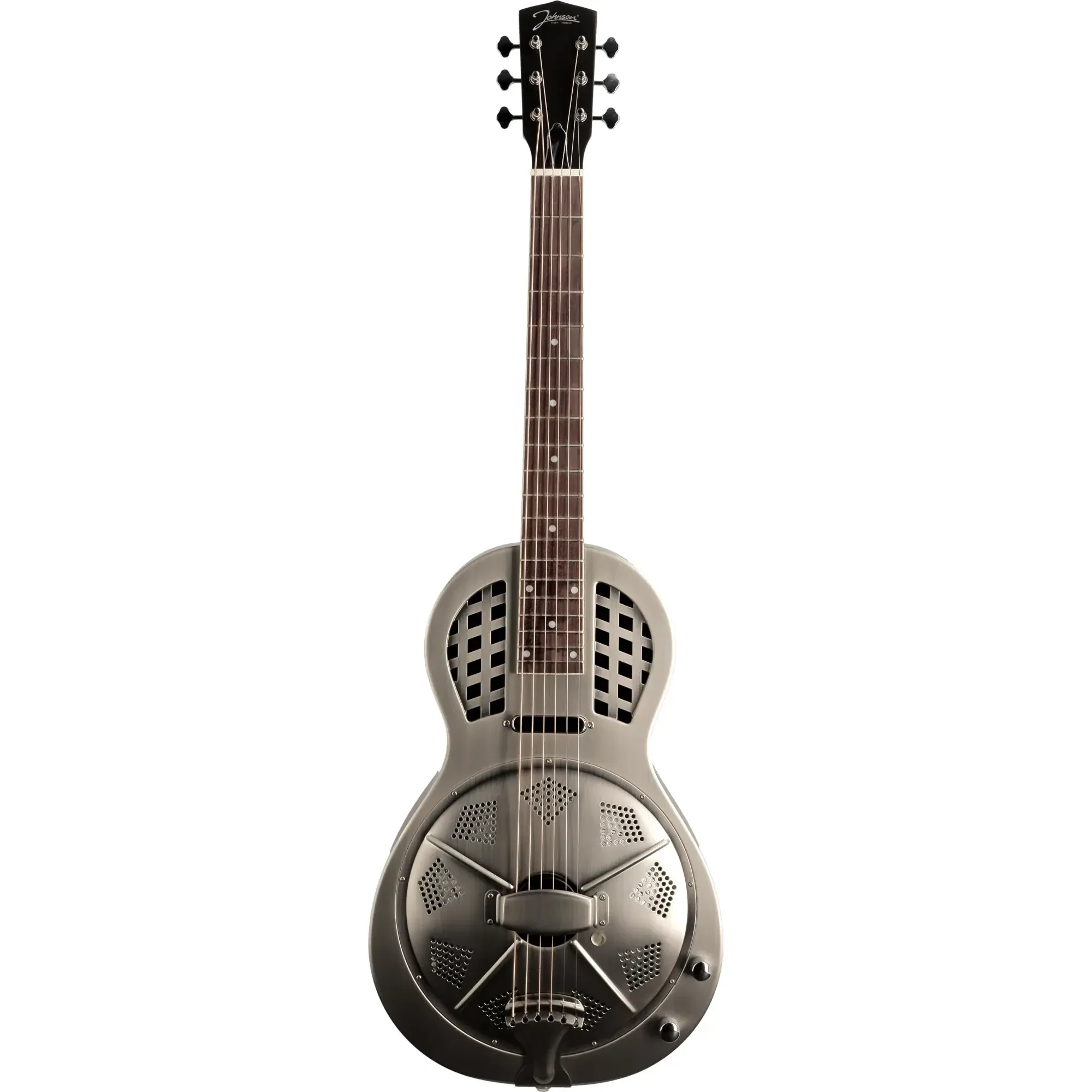 Резонаторная гитара Johnson JR-960E-AS Antique Steel