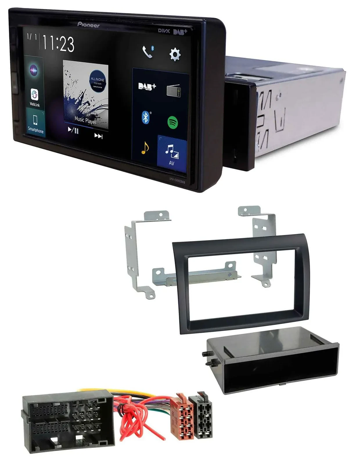 Pioneer DAB MP3 Bluetooth USB Autoradio für Citroen Jumper ab 2014 Fiat Ducato 1