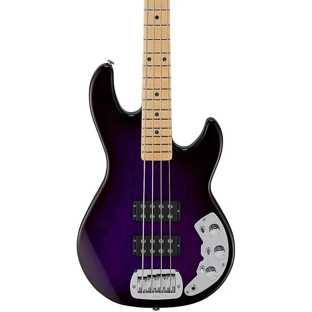 Бас-гитара G&L CLF Research L-2000 4-струнная Purple Burst (HH) с жестким кейсом