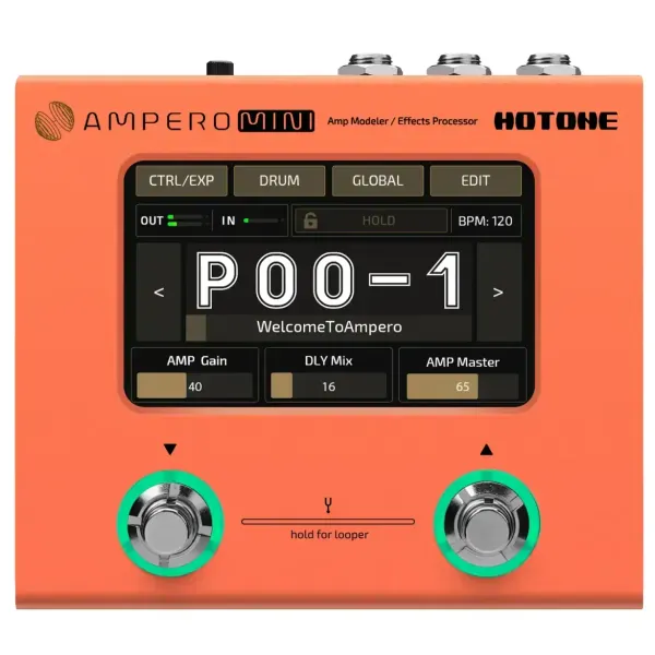 Процессор для электрогитары HOTONE Ampero Mini Orange