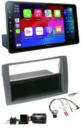 Pioneer Bluetooth DAB Lenkrad USB Autoradio für Fiat Idea 2006-2011 grau