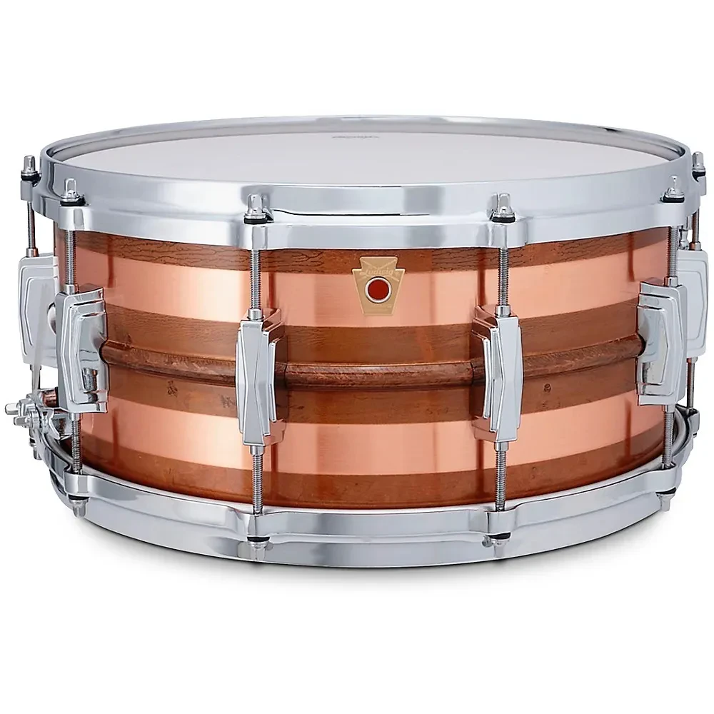 Малый барабан Ludwig LC663S Raw Striped Copper 14" x 6.5", медь