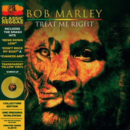 Виниловая пластинка Bob Marley - Treat Me Right - Yellow [New Vinyl LP] Colored Vinyl, Ltd Ed, Yello