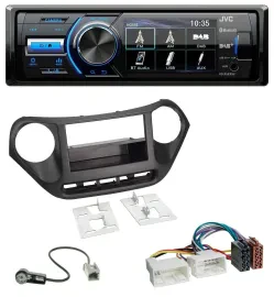 JVC Bluetooth MP3 USB DAB Autoradio für Hyundai i10 (ab 2013)