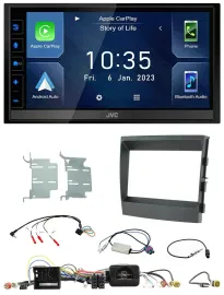 JVC DAB Bluetooth Lenkrad USB 2DIN Autoradio für Porsche Panamera 2009-2016